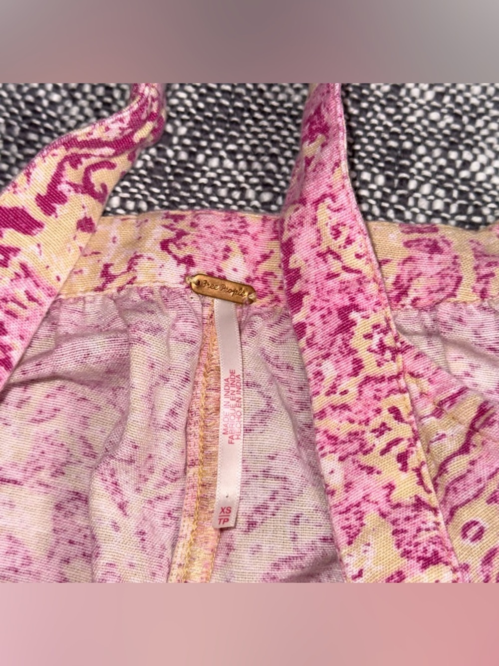 Free People Lillie One Piece jumpsuit XS S linen boho oversized - Picture 6 of 9